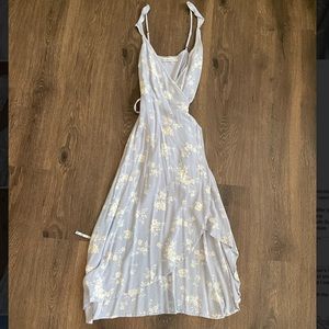 Abercrombie Blue and White Midi Dress